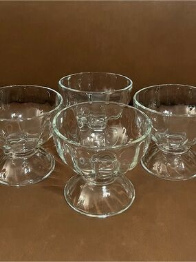 Vtg Libby Ice Cream/Parfait Bowls - Set of 4